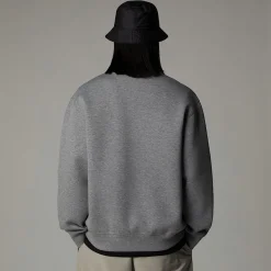 Shop The North Face Sweat Col Rond Pour Homme Metallic Silver Heather