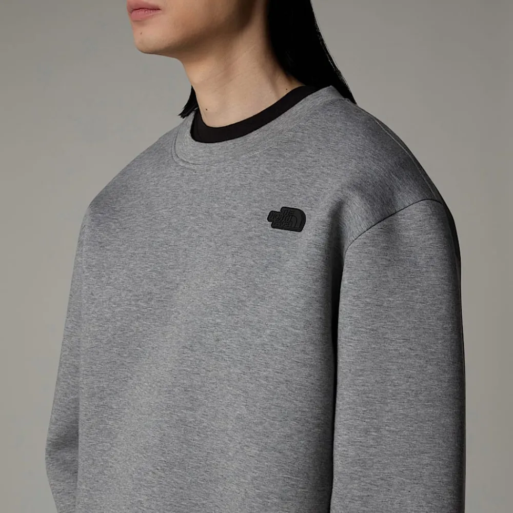 Shop The North Face Sweat Col Rond Pour Homme Metallic Silver Heather