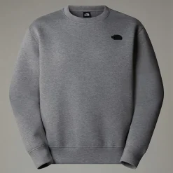 Shop The North Face Sweat Col Rond Pour Homme Metallic Silver Heather
