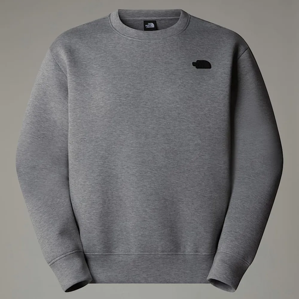 Shop The North Face Sweat Col Rond Pour Homme Metallic Silver Heather