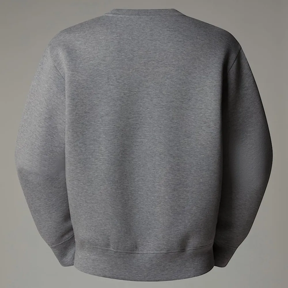 Shop The North Face Sweat Col Rond Pour Homme Metallic Silver Heather