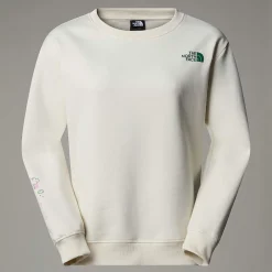Outlet The North Face Sweat Décontracté Outdoor Multi Graphic Pour Femme White Dune-Evergreen