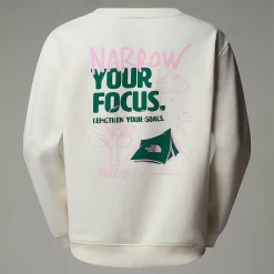 Outlet The North Face Sweat Décontracté Outdoor Multi Graphic Pour Femme White Dune-Evergreen