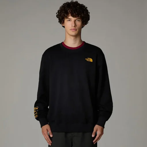 Sale The North Face Sweat Décontracté Outdoor Multi Graphic Pour Homme TNF Black-Khaki Stone