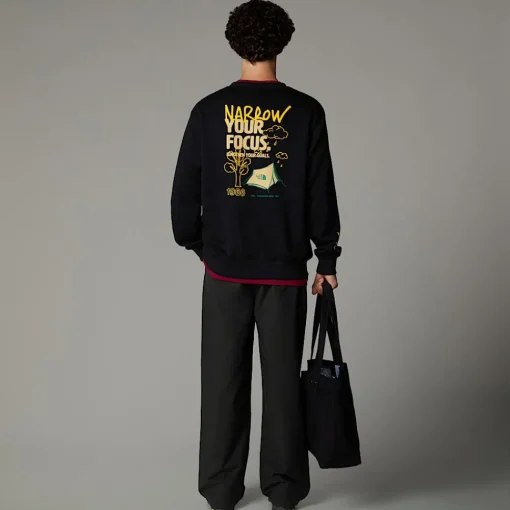 Sale The North Face Sweat Décontracté Outdoor Multi Graphic Pour Homme TNF Black-Khaki Stone