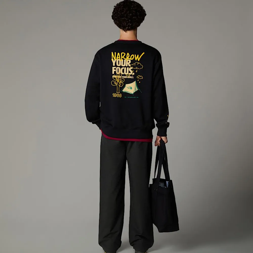 Sale The North Face Sweat Décontracté Outdoor Multi Graphic Pour Homme TNF Black-Khaki Stone