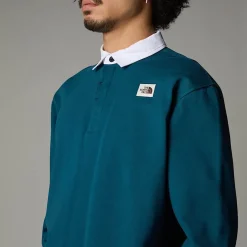 Discount The North Face Sweat Heritage Rugby Pour Homme Midnight Petrol