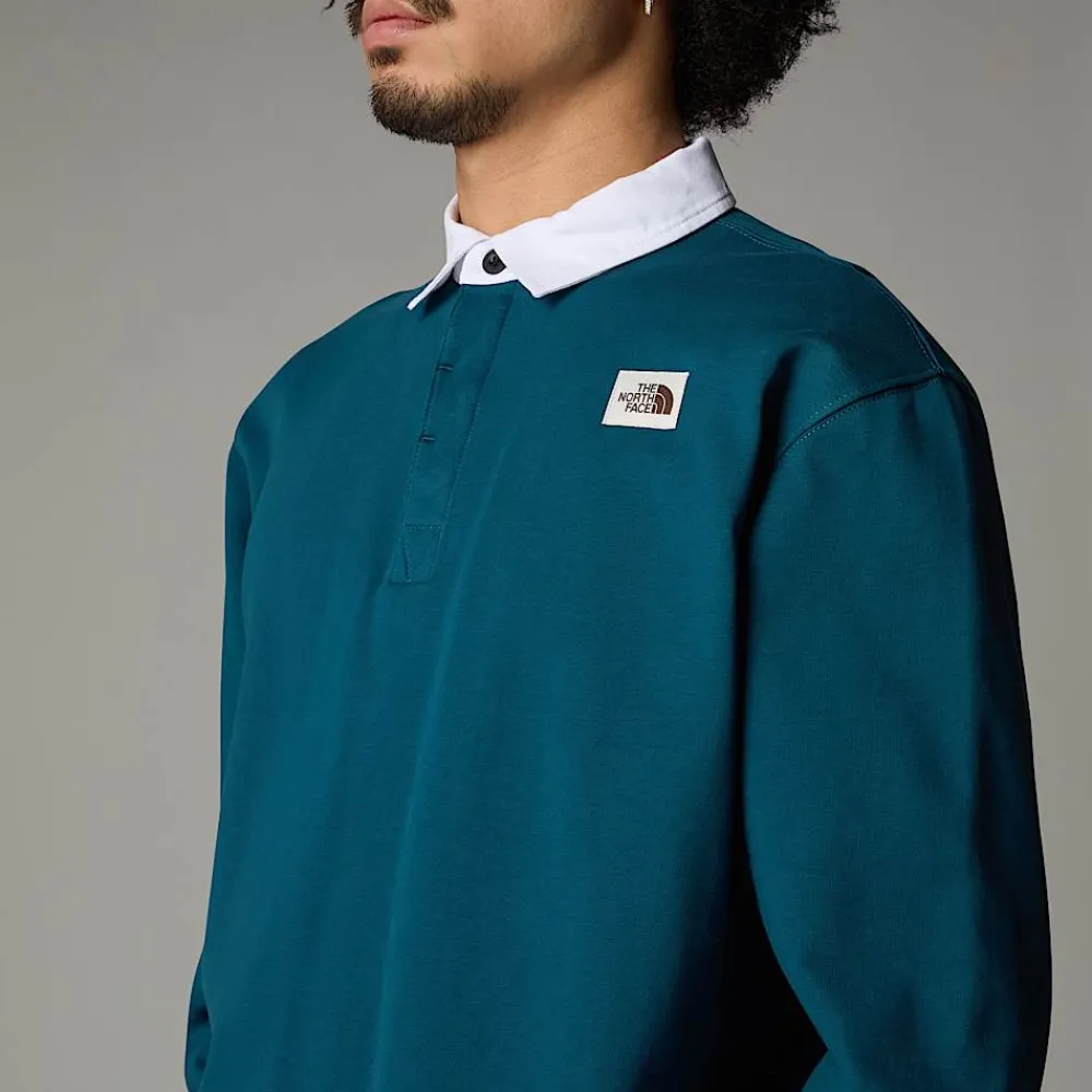 Discount The North Face Sweat Heritage Rugby Pour Homme Midnight Petrol
