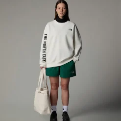 New The North Face Sweat Varsity Graphic Pour Femme White Dune