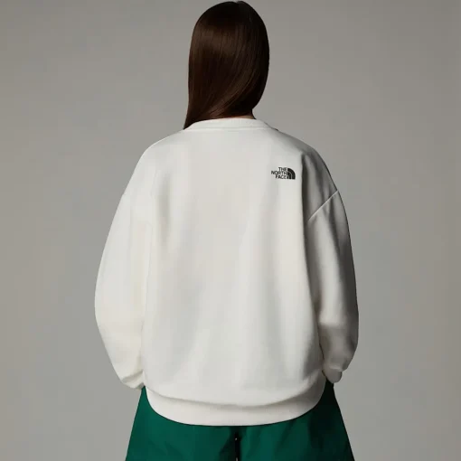 New The North Face Sweat Varsity Graphic Pour Femme White Dune