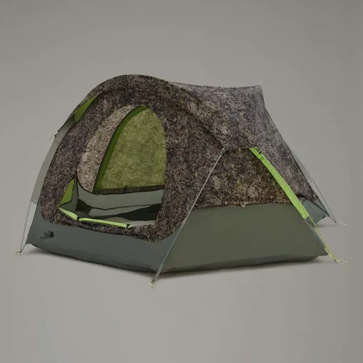 Fashion The North Face Tente Homestead Domey 3 personnes Rose Dawn Lichen LRG Print-Agave Green