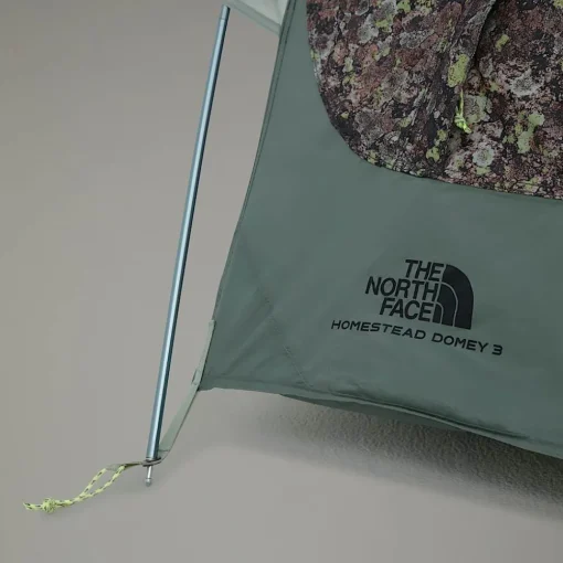 Fashion The North Face Tente Homestead Domey 3 personnes Rose Dawn Lichen LRG Print-Agave Green