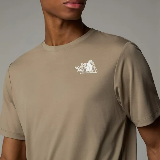 Clearance The North Face T-shirt 24/7 Graphic Pour Homme Cavern Grey