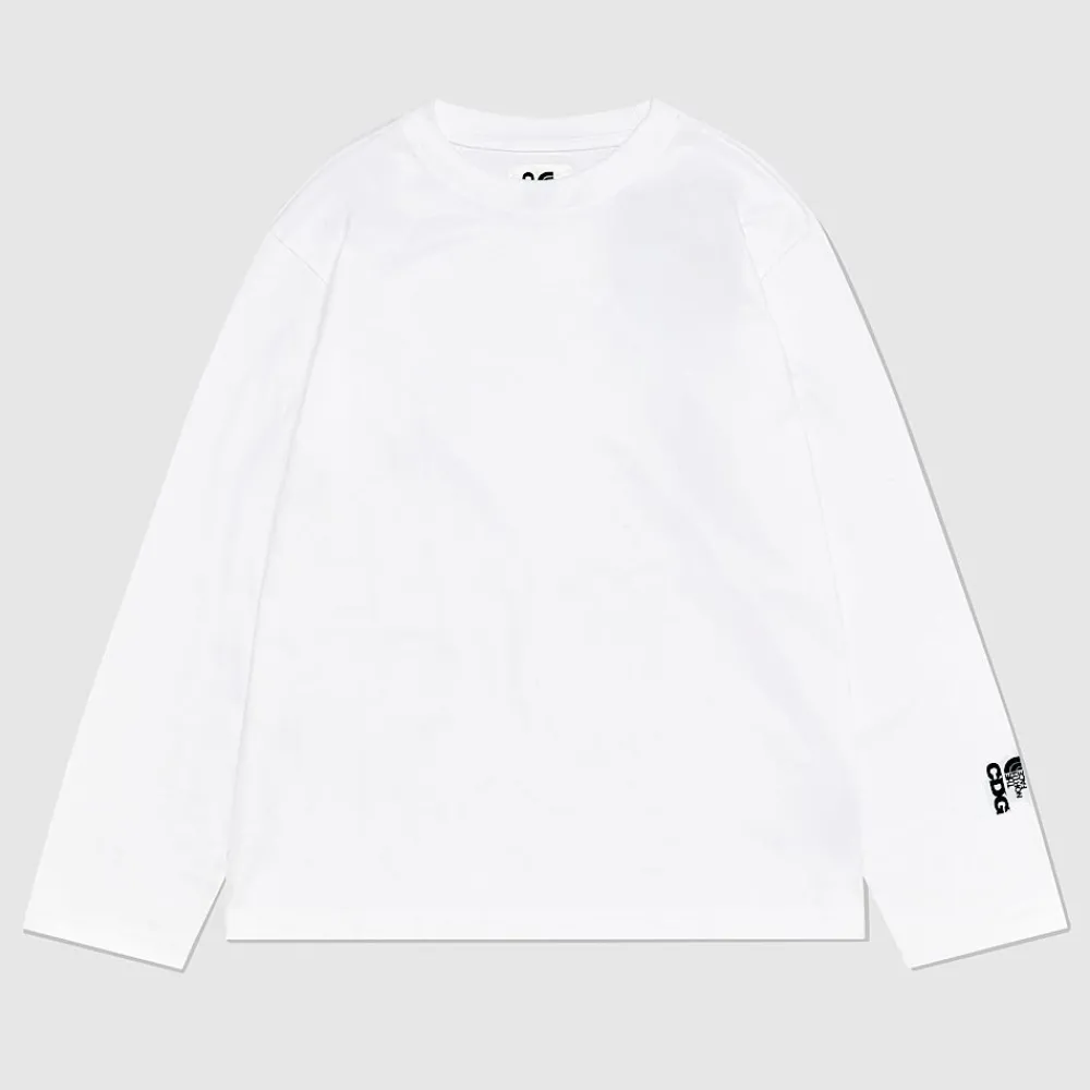 Outlet The North Face T-shirt à Manches Longues Icon X CDG TNF White