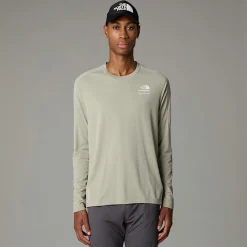 Store The North Face T-shirt à Manches Longues Kikash Pour Homme Clay Grey