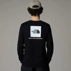Shop The North Face T-shirt à Manches Longues Redbox Pour Homme TNF Black