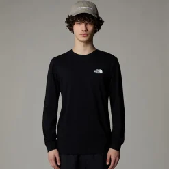 Shop The North Face T-shirt à Manches Longues Redbox Pour Homme TNF Black