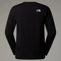 Cheap The North Face T-shirt à Manches Longues Simple Dome Pour Homme TNF Black
