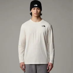Flash Sale The North Face T-shirt à Manches Longues Shadow Pour Homme White Dune
