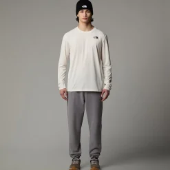 Flash Sale The North Face T-shirt à Manches Longues Shadow Pour Homme White Dune