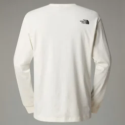 Discount The North Face T-shirt à Manches Longues Varsity Graphic Pour Homme White Dune