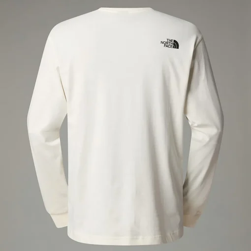 Discount The North Face T-shirt à Manches Longues Varsity Graphic Pour Homme White Dune