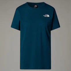 New The North Face T-shirt Anniversary Pour Femme Midnight Petrol