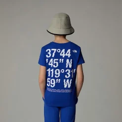 Best Sale The North Face T-shirt Coordinates Graphic Pour Garçon TNF Blue
