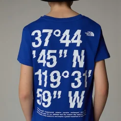 Best Sale The North Face T-shirt Coordinates Graphic Pour Garçon TNF Blue