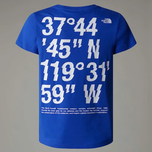 Best Sale The North Face T-shirt Coordinates Graphic Pour Garçon TNF Blue