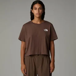 Shop The North Face T-shirt Court Simple Dome Pour Femme Smokey Brown