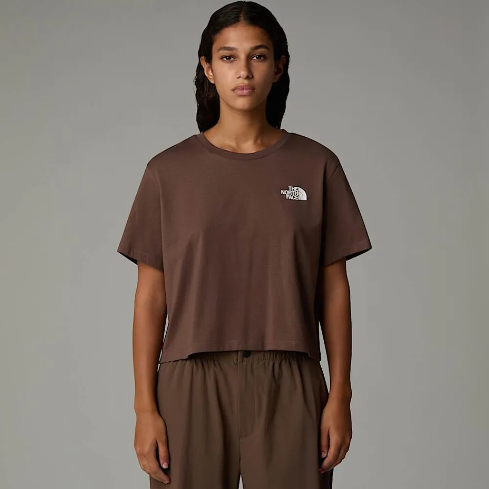 Shop The North Face T-shirt Court Simple Dome Pour Femme Smokey Brown