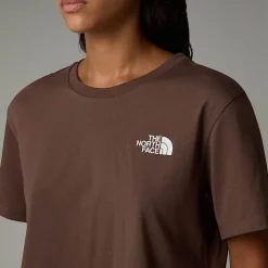 Shop The North Face T-shirt Court Simple Dome Pour Femme Smokey Brown
