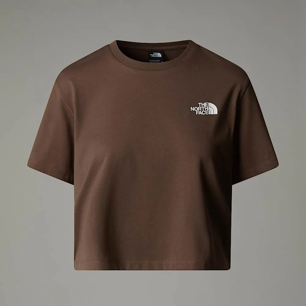 Shop The North Face T-shirt Court Simple Dome Pour Femme Smokey Brown
