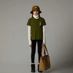 Outlet The North Face T-shirt Décontracté Flower Graphic Pour Fille Forest Olive