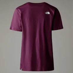 Best The North Face T-shirt Décontracté Pour Femme Boysenberry
