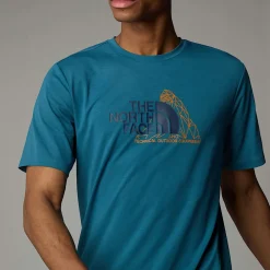 Discount The North Face T-shirt Foundation Mountain Pour Homme MALLARD BLUE