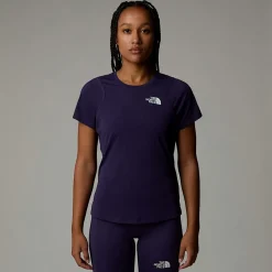 New The North Face T-shirt Lightbright Pour Femme Eternal Purple