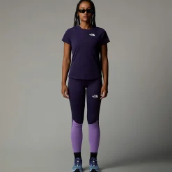 New The North Face T-shirt Lightbright Pour Femme Eternal Purple