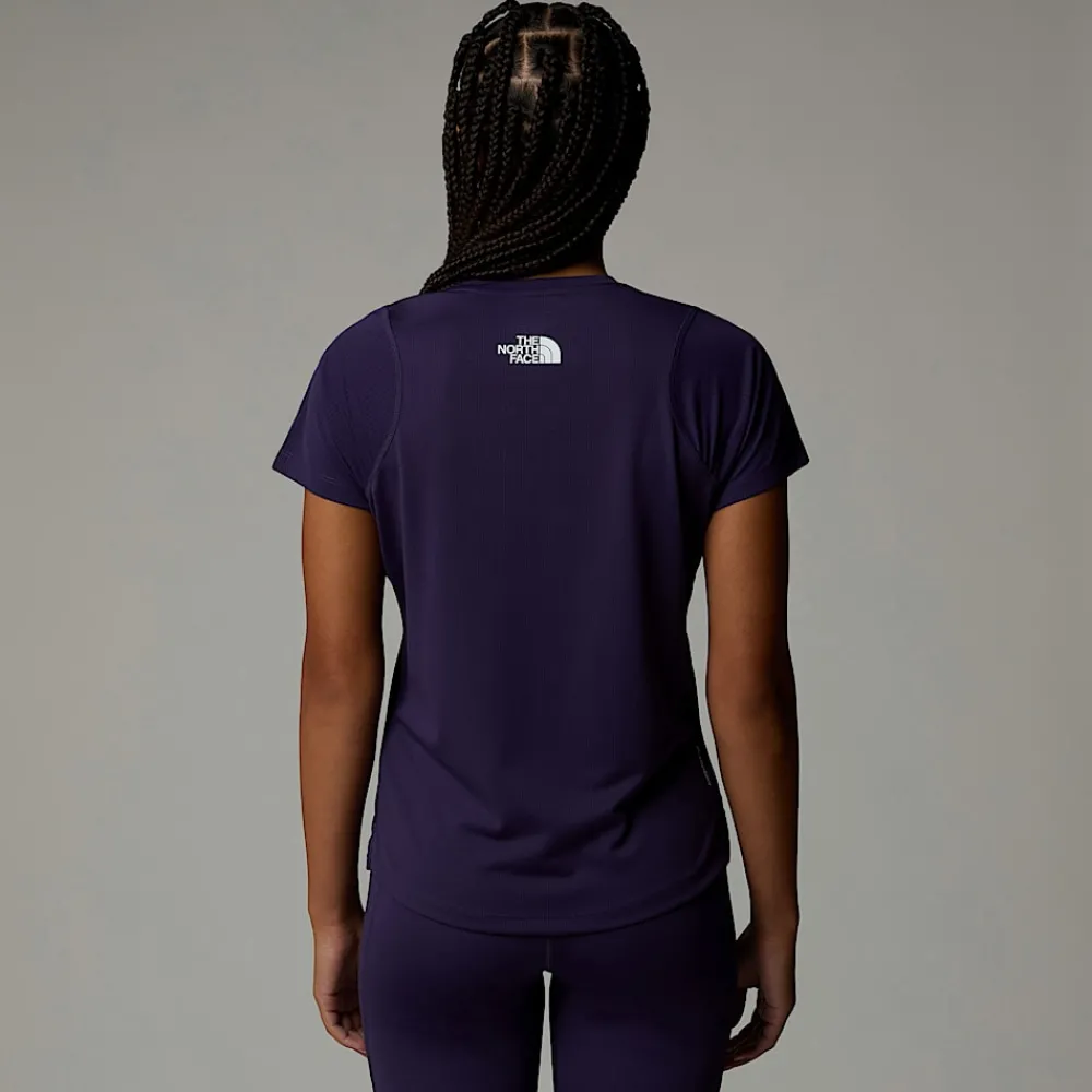 New The North Face T-shirt Lightbright Pour Femme Eternal Purple