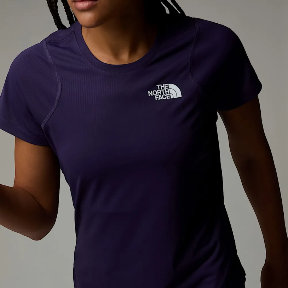 New The North Face T-shirt Lightbright Pour Femme Eternal Purple