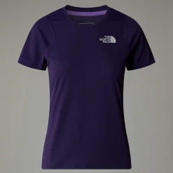 New The North Face T-shirt Lightbright Pour Femme Eternal Purple