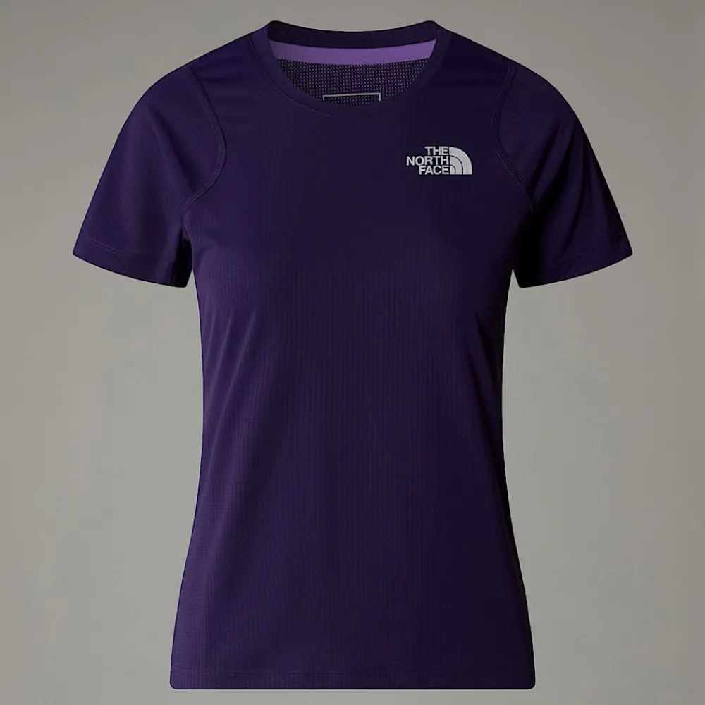 New The North Face T-shirt Lightbright Pour Femme Eternal Purple