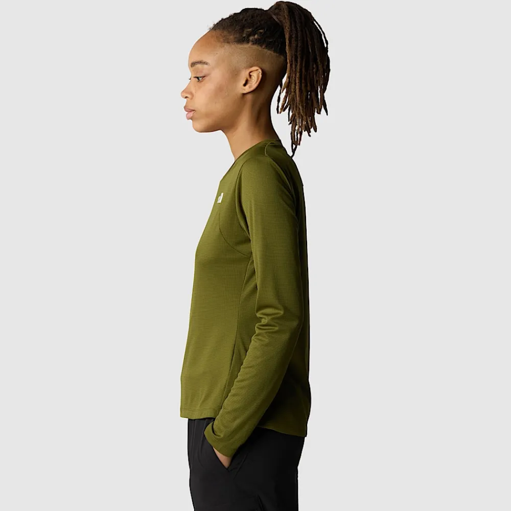 New The North Face T-shirt Manches Longues Repliable LIGHTRANGE™ Pour Femme Forest Olive