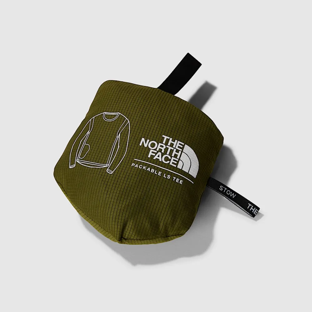New The North Face T-shirt Manches Longues Repliable LIGHTRANGE™ Pour Femme Forest Olive