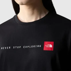New The North Face T-shirt Never Stop Exploring Pour Homme TNF Black