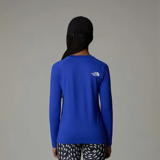 Best Sale The North Face T-shirt Never Stop Manches Longues Pour Enfant TNF Blue