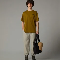 Shop The North Face T-shirt Oversize Simple Dome Pour Homme Moss Green