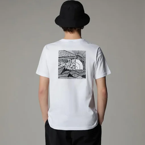New The North Face T-shirt Redbox Celebration Pour Homme TNF White