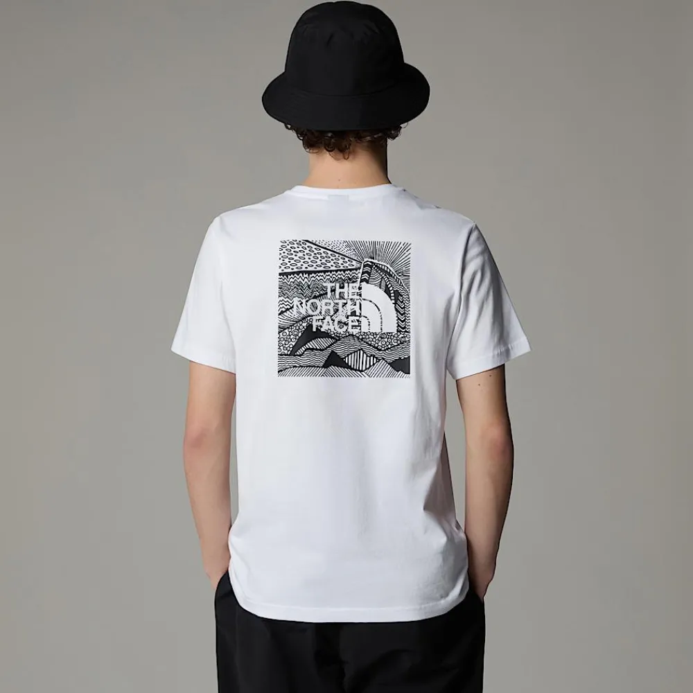 New The North Face T-shirt Redbox Celebration Pour Homme TNF White